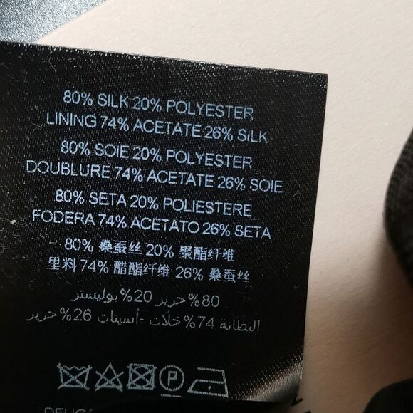 Christopher Kane Black Pleated Sleeve Blouse. - Picture 5 of 8